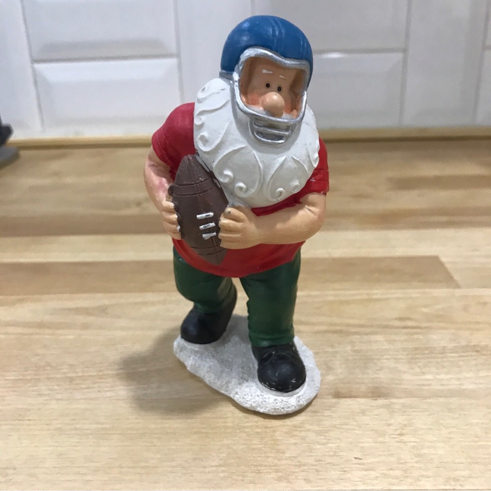 Greenbrier Int'l. Santa Claus figurine-Football Santa Christmas Home Decor
